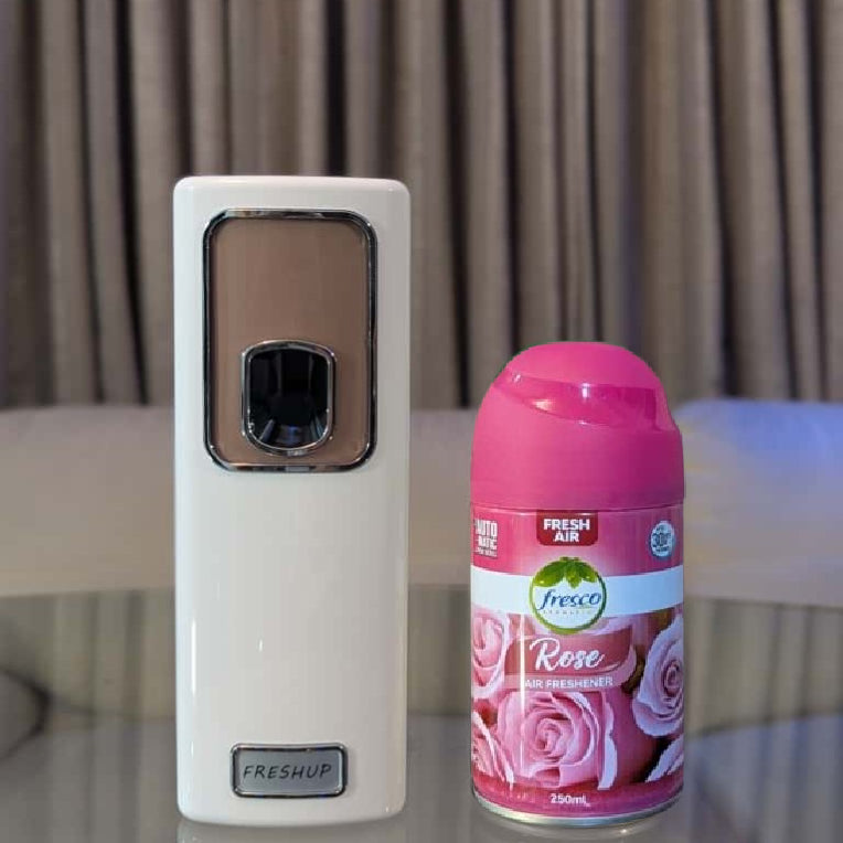 Smart White Automatic Air Freshener Dispenser – Free Air Freshener & Batteries