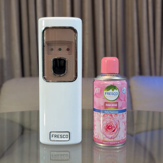 Freshup LED Automatic Air Freshener Dispenser with Free Refill & D-Size Batteries