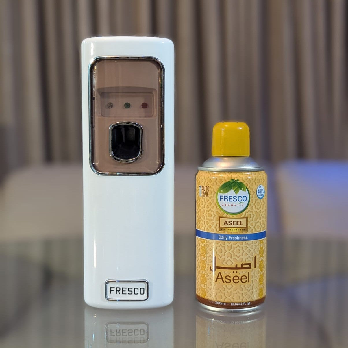 Freshup LED Automatic Air Freshener Dispenser with Free Refill & D-Size Batteries