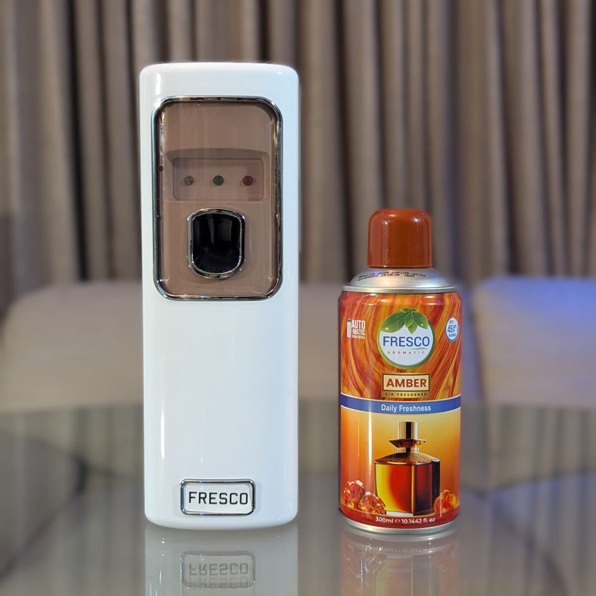 Freshup LED Automatic Air Freshener Dispenser with Free Refill & D-Size Batteries