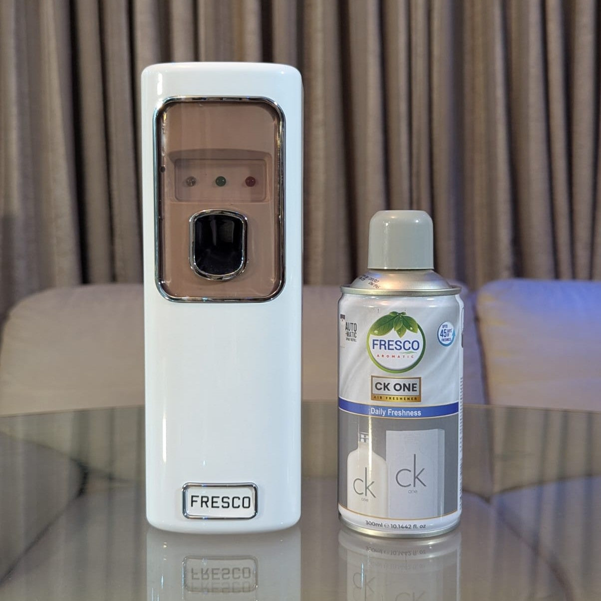 Freshup LED Automatic Air Freshener Dispenser with Free Refill & D-Size Batteries