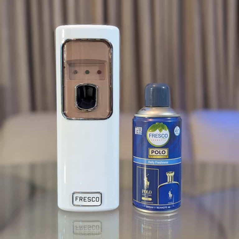 Freshup LED Automatic Air Freshener Dispenser with Free Refill & D-Size Batteries