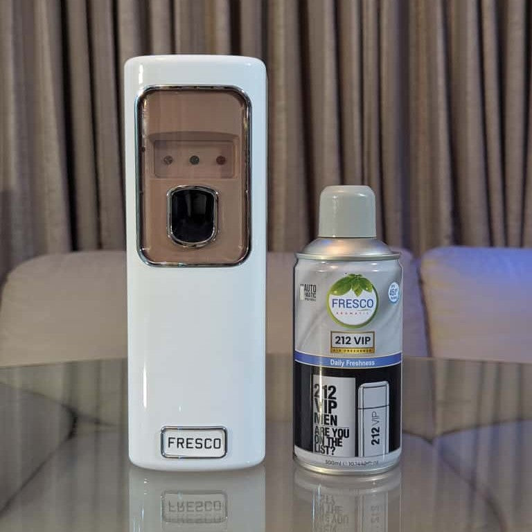 Freshup LED Automatic Air Freshener Dispenser with Free Refill & D-Size Batteries
