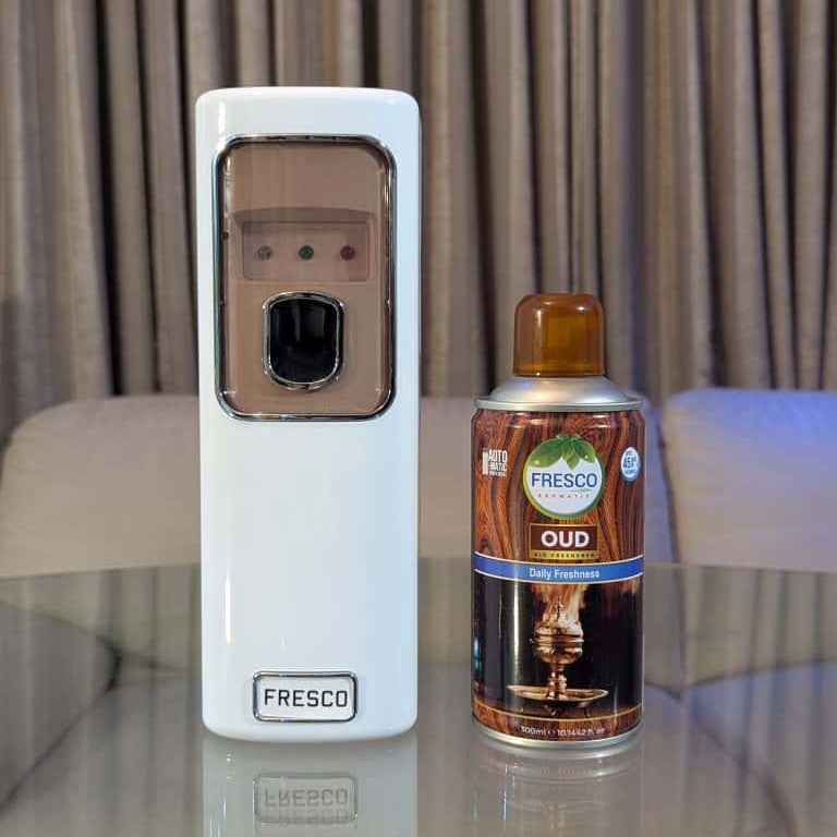 Freshup LED Automatic Air Freshener Dispenser with Free Refill & D-Size Batteries