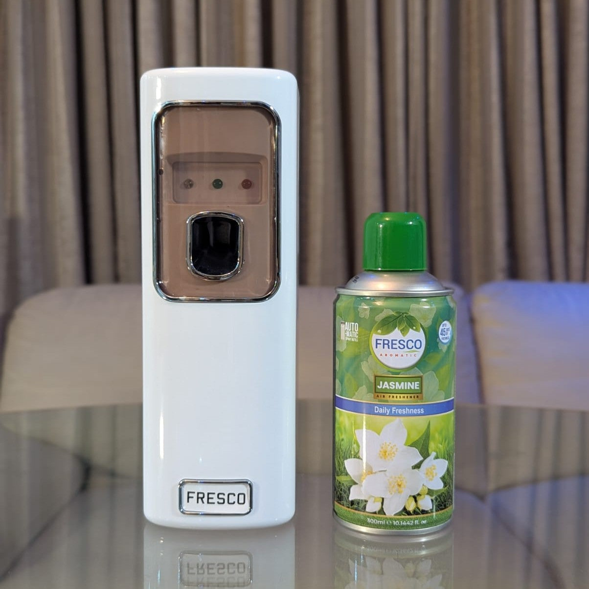 Freshup LED Automatic Air Freshener Dispenser with Free Refill & D-Size Batteries