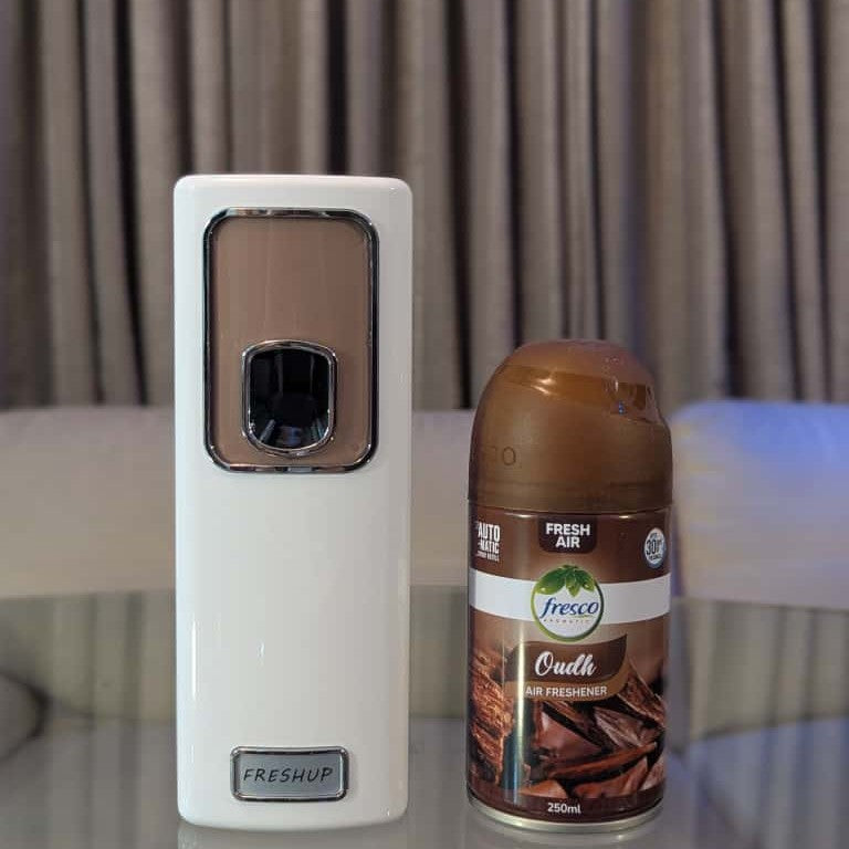 Smart White Automatic Air Freshener Dispenser – Free Air Freshener & Batteries