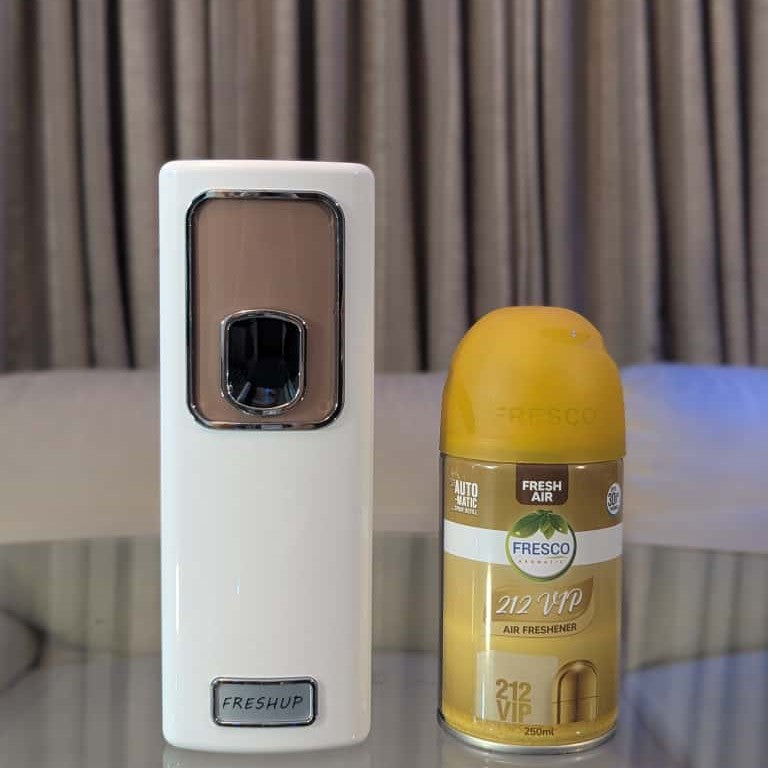 Smart White Automatic Air Freshener Dispenser – Free Air Freshener & Batteries