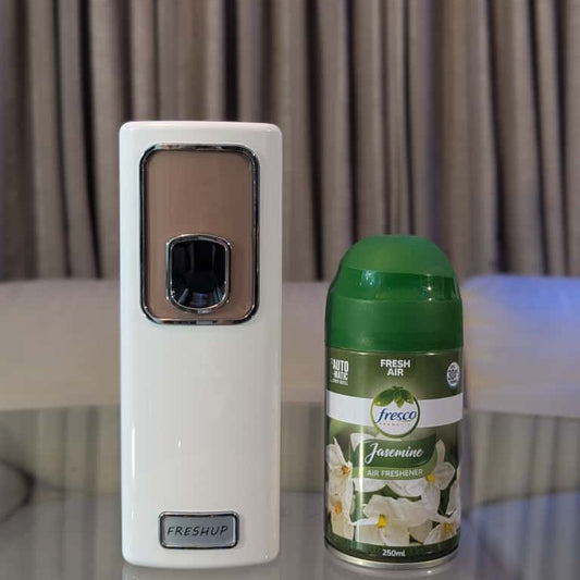 Smart White Automatic Air Freshener Dispenser – Free Air Freshener & Batteries