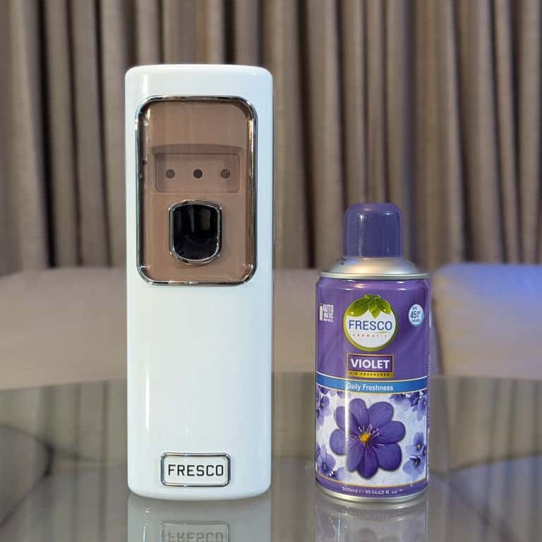 Freshup LED Automatic Air Freshener Dispenser with Free Refill & D-Size Batteries