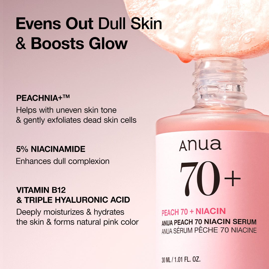Anua Peach 70% Niacinamide Serum 30ml (1.01 fl. oz.)
