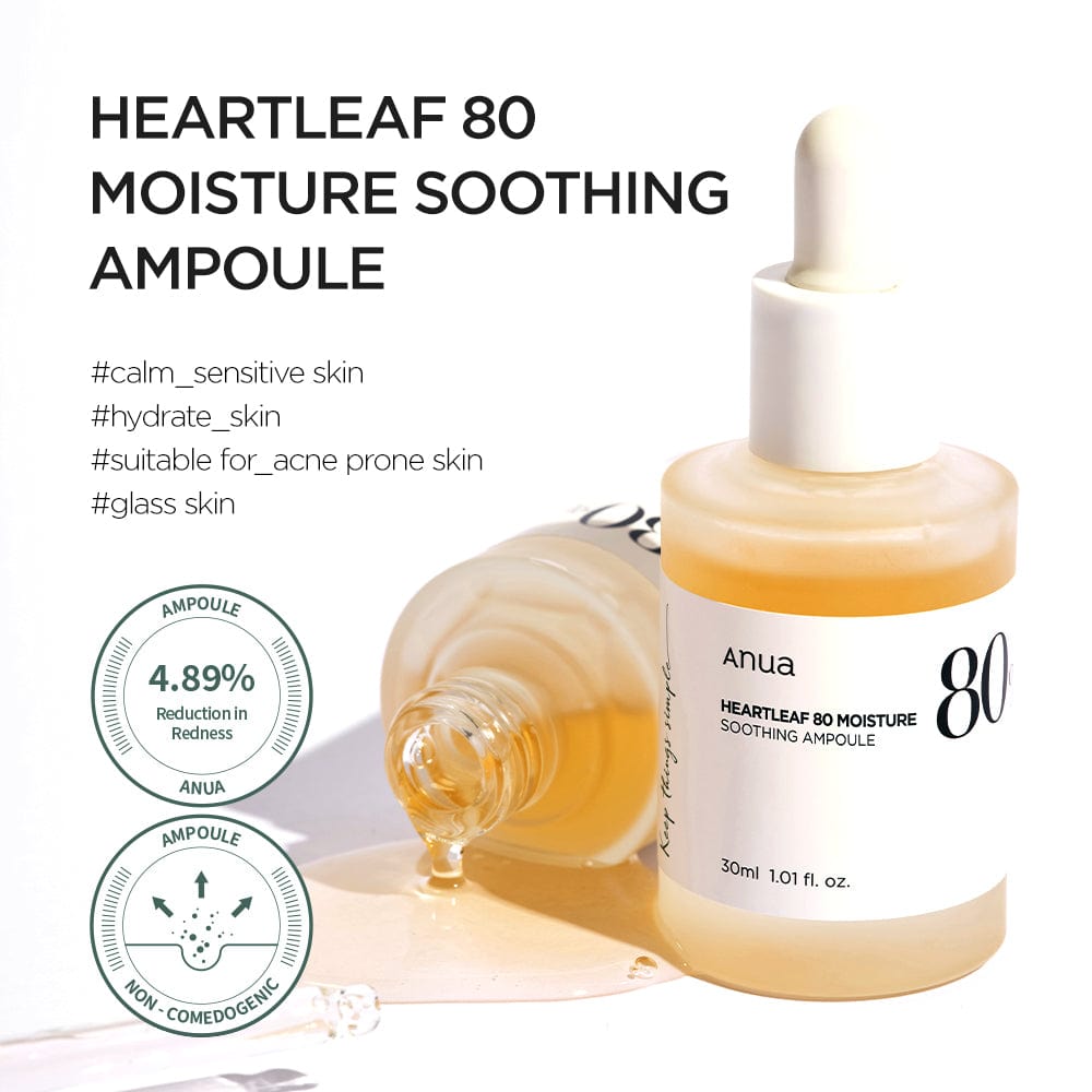 Anua Heartleaf 80% Moisture Soothing Ampoule 30ml (1.01 fl. oz.)