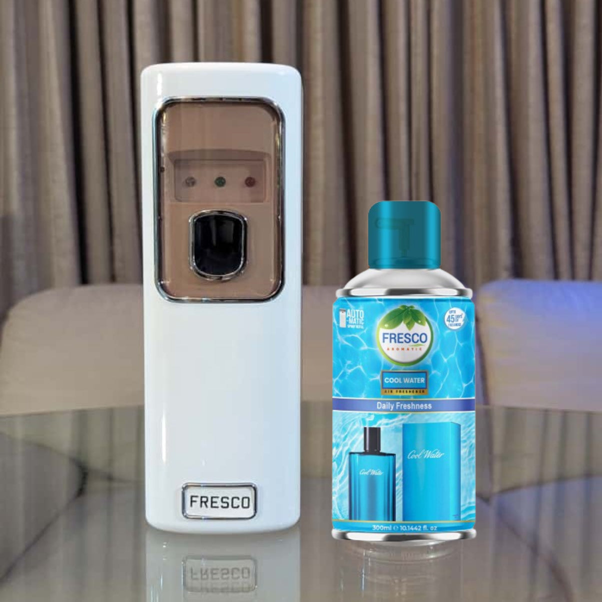 Freshup LED Automatic Air Freshener Dispenser with Free Refill & D-Size Batteries