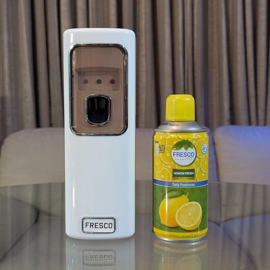 Freshup LED Automatic Air Freshener Dispenser with Free Refill & D-Size Batteries