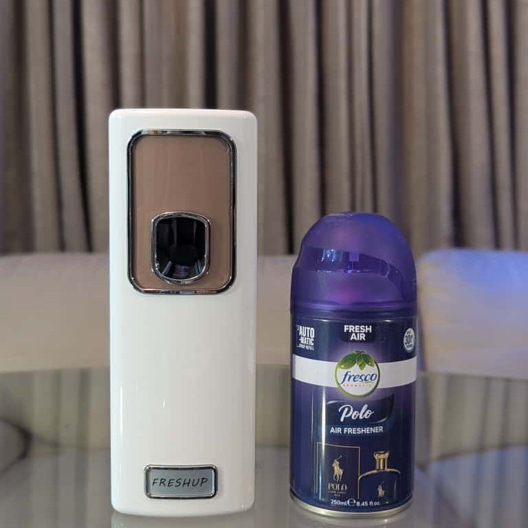 Smart White Automatic Air Freshener Dispenser – Free Air Freshener & Batteries